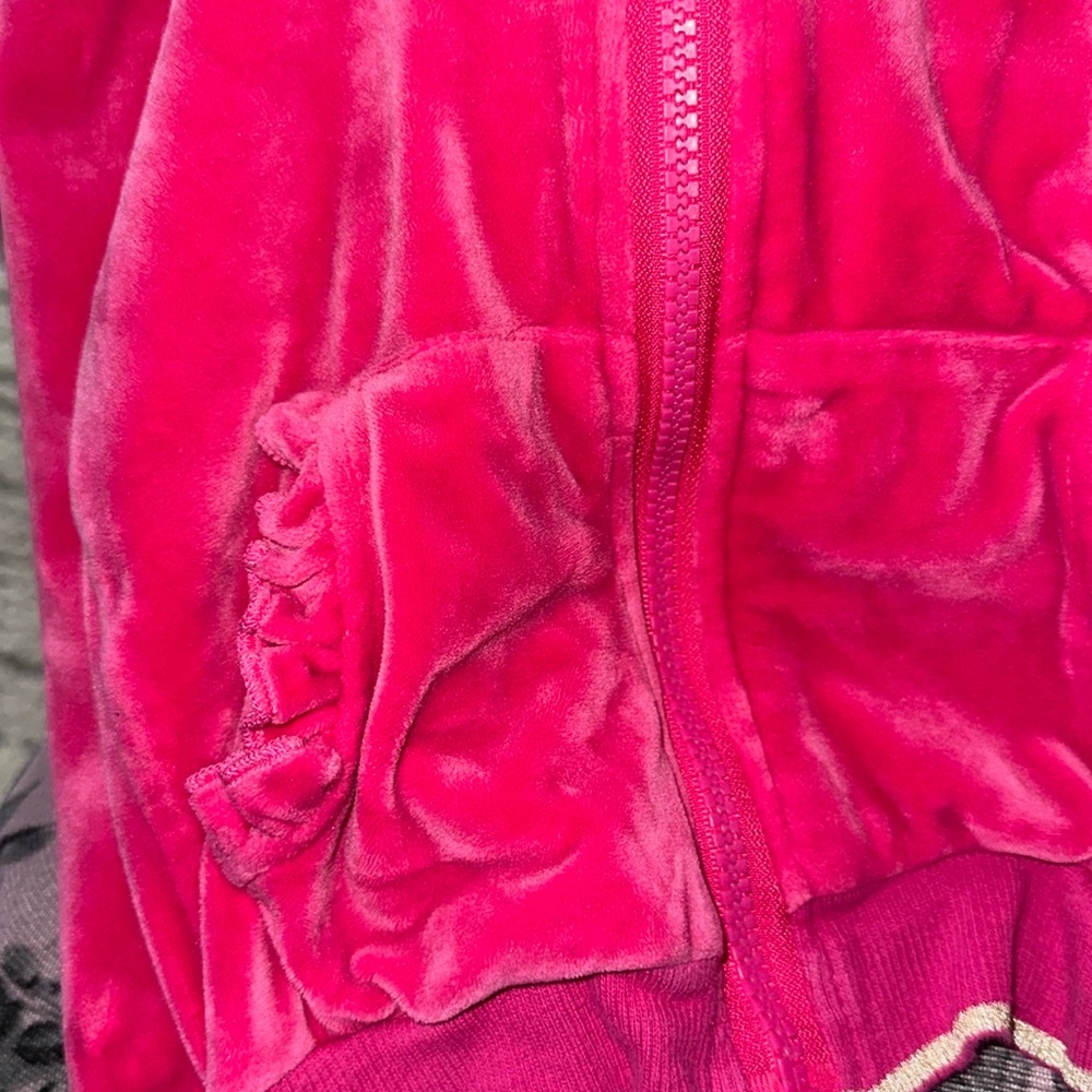 C&C California Kids Pink and Gold Velour Tracksuit - 2T - Picture 7 of 7